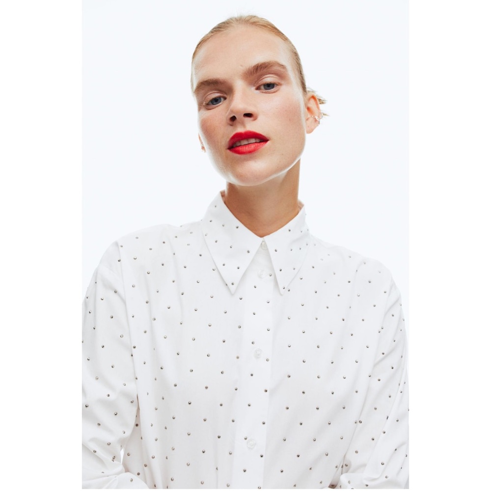 H&M ~ Stud-detail Shirt (NWT)